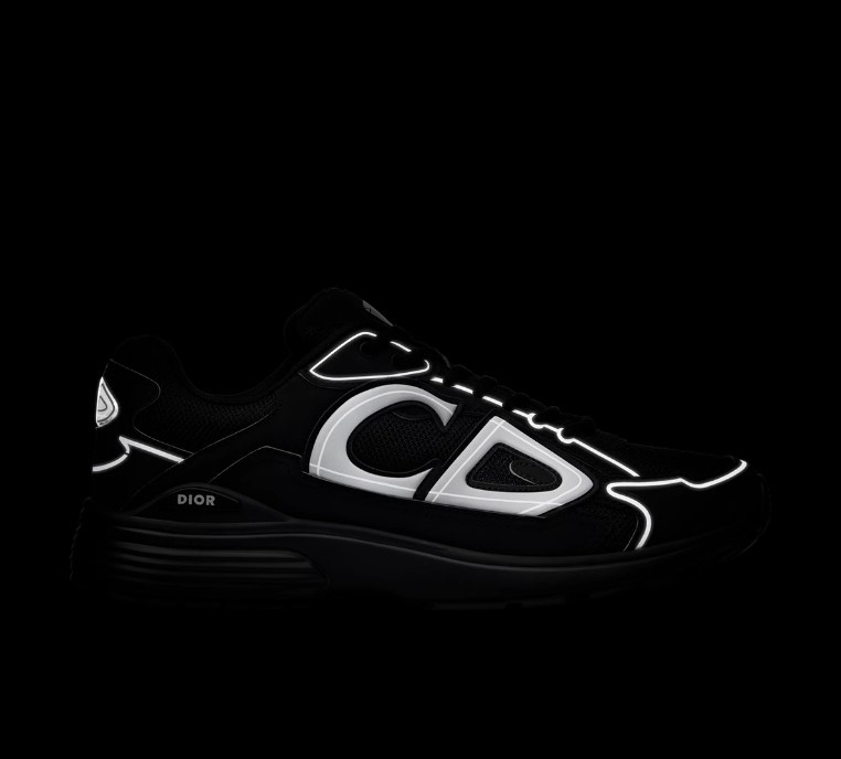 디올 B30 스니커즈 메쉬 테크니컬 패브릭 블랙