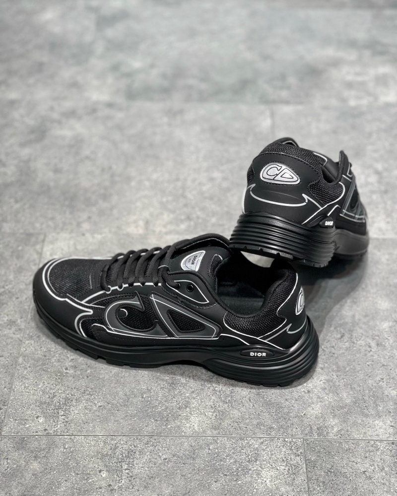 디올 B30 스니커즈 메쉬 테크니컬 패브릭 블랙