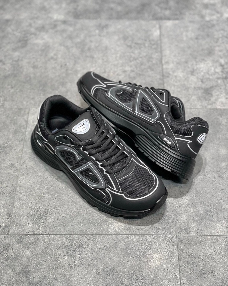 디올 B30 스니커즈 메쉬 테크니컬 패브릭 블랙