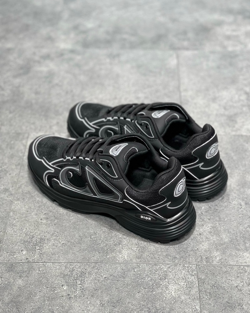 디올 B30 스니커즈 메쉬 테크니컬 패브릭 블랙