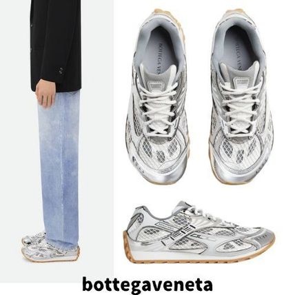 보테가베네타 오빗 스니커즈 실버 화이트