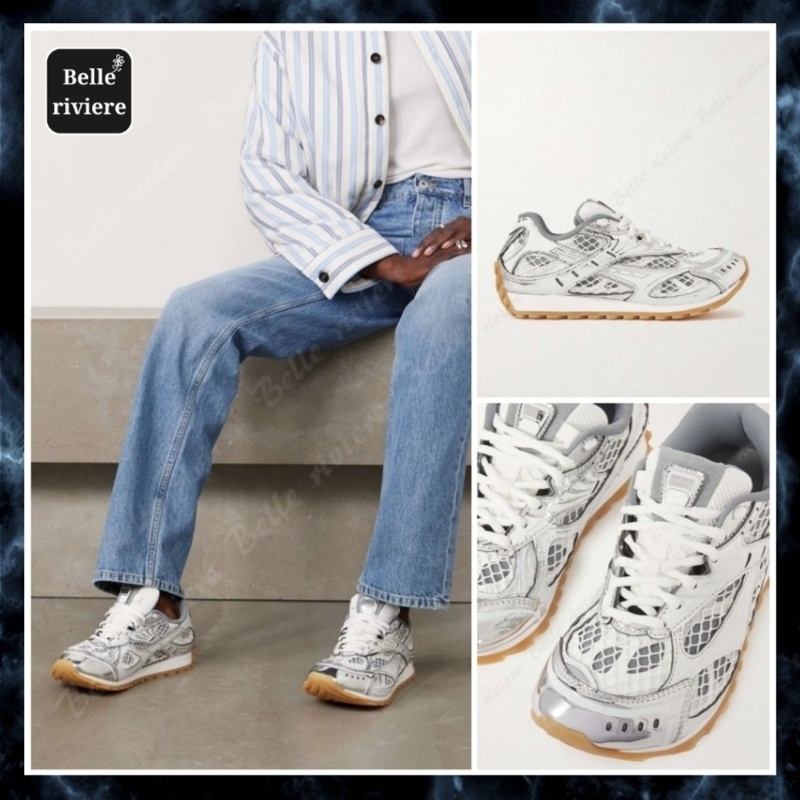 보테가베네타 오빗 스니커즈 실버 화이트