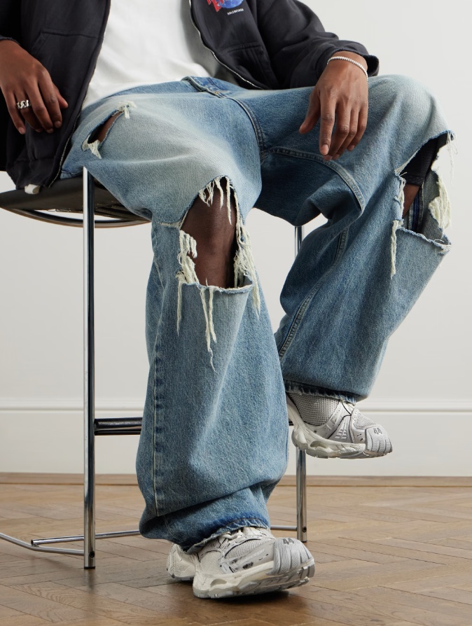 발렌시아가 스테이플러 스니커즈 베이지 그레이