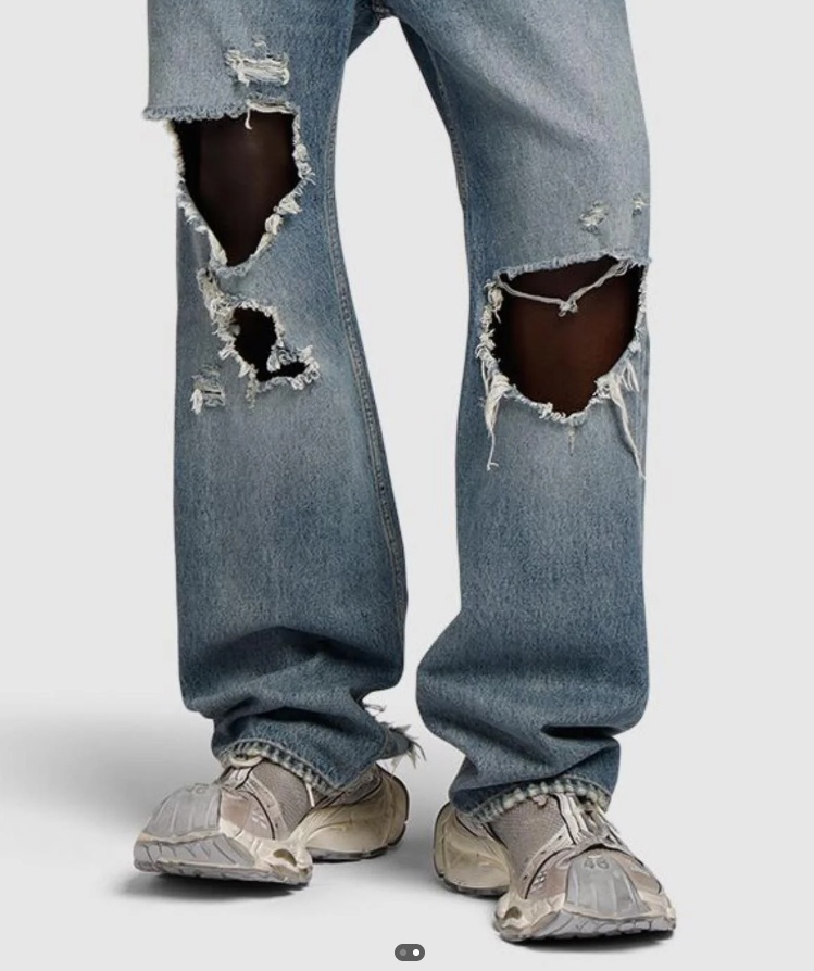 발렌시아가 스테이플러 스니커즈 베이지 그레이