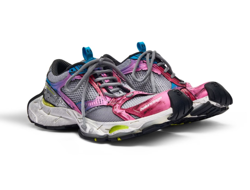 발렌시아가 스테이플러 스니커즈 그레이핑크