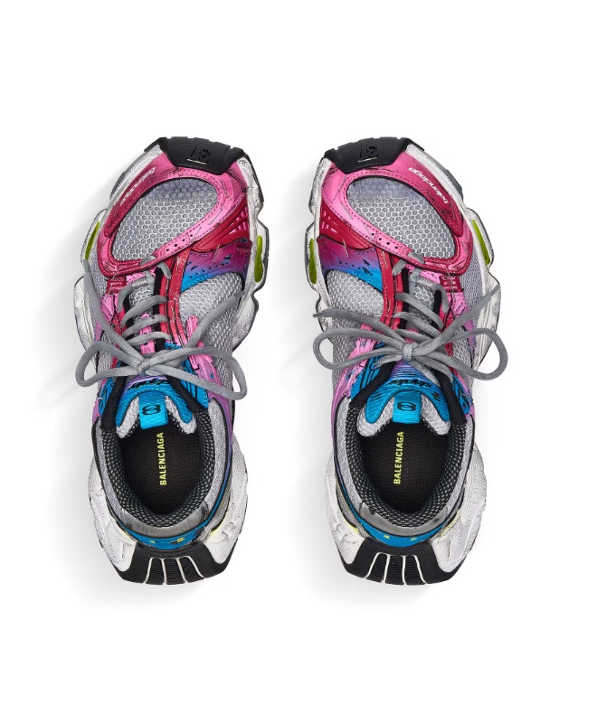 발렌시아가 스테이플러 스니커즈 그레이핑크