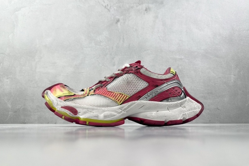 발렌시아가 스테이플러 스니커즈 화이트 핑크