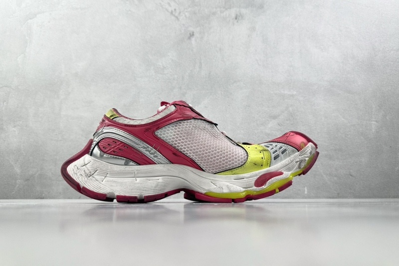 발렌시아가 스테이플러 스니커즈 화이트 핑크