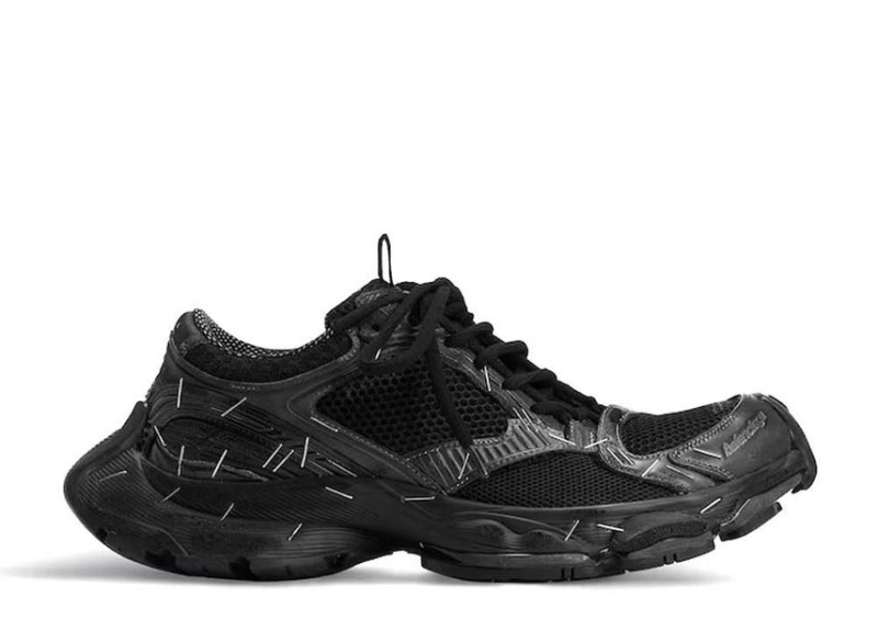 발렌시아가 스테이플러 스니커즈 블랙