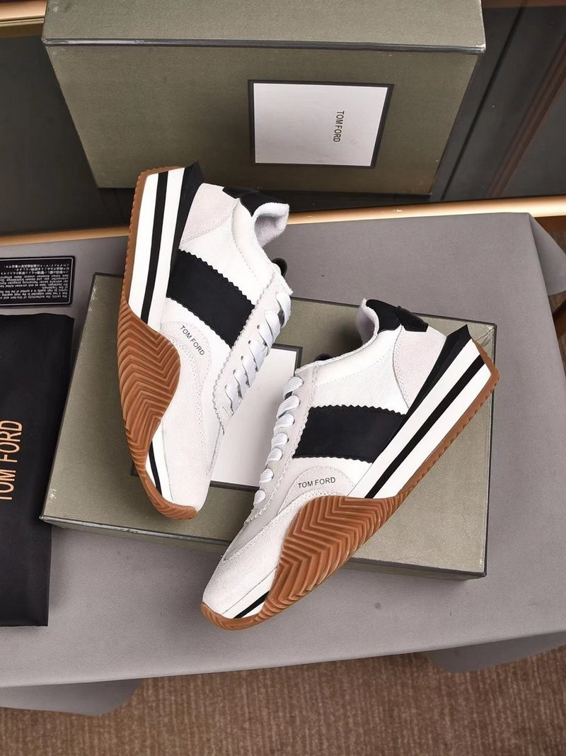 톰포드 제임스 레더 스웨이드 - 검흰