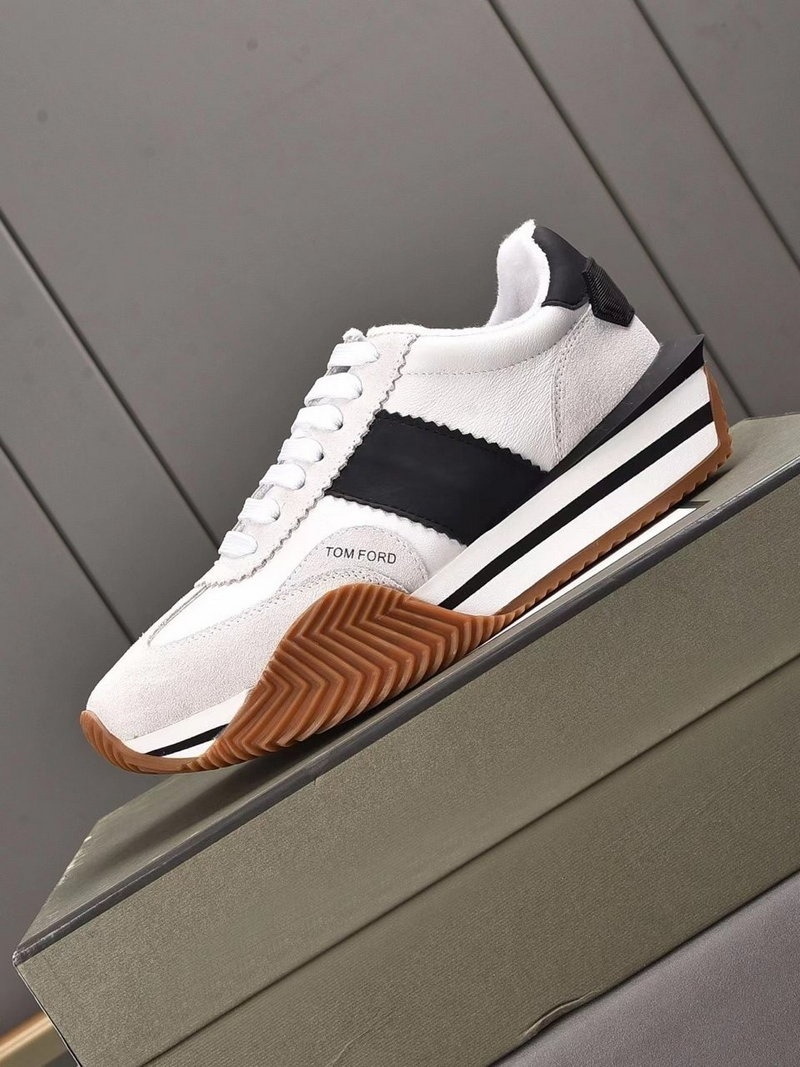 톰포드 제임스 레더 스웨이드 - 검흰