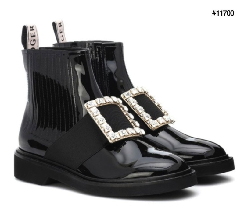 로저비비에 여성 비브 스트라스 버클 첼시앵클 부츠