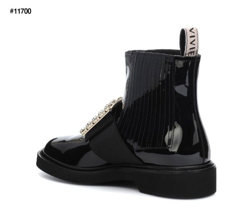 로저비비에 여성 비브 스트라스 버클 첼시앵클 부츠