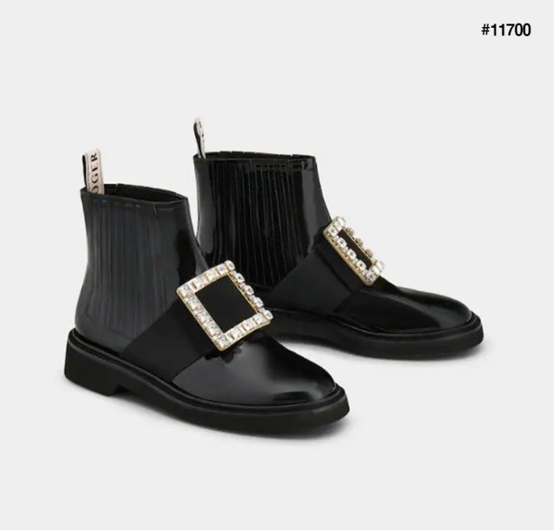 로저비비에 여성 비브 스트라스 버클 첼시앵클 부츠