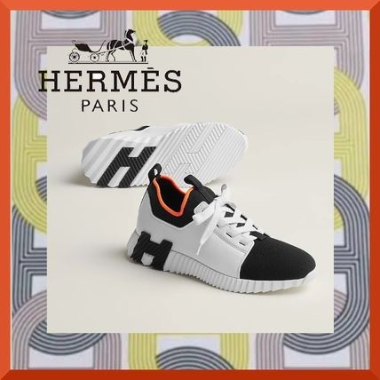 에르메스 디파트 스니커즈 니트 & 느와르 블랑