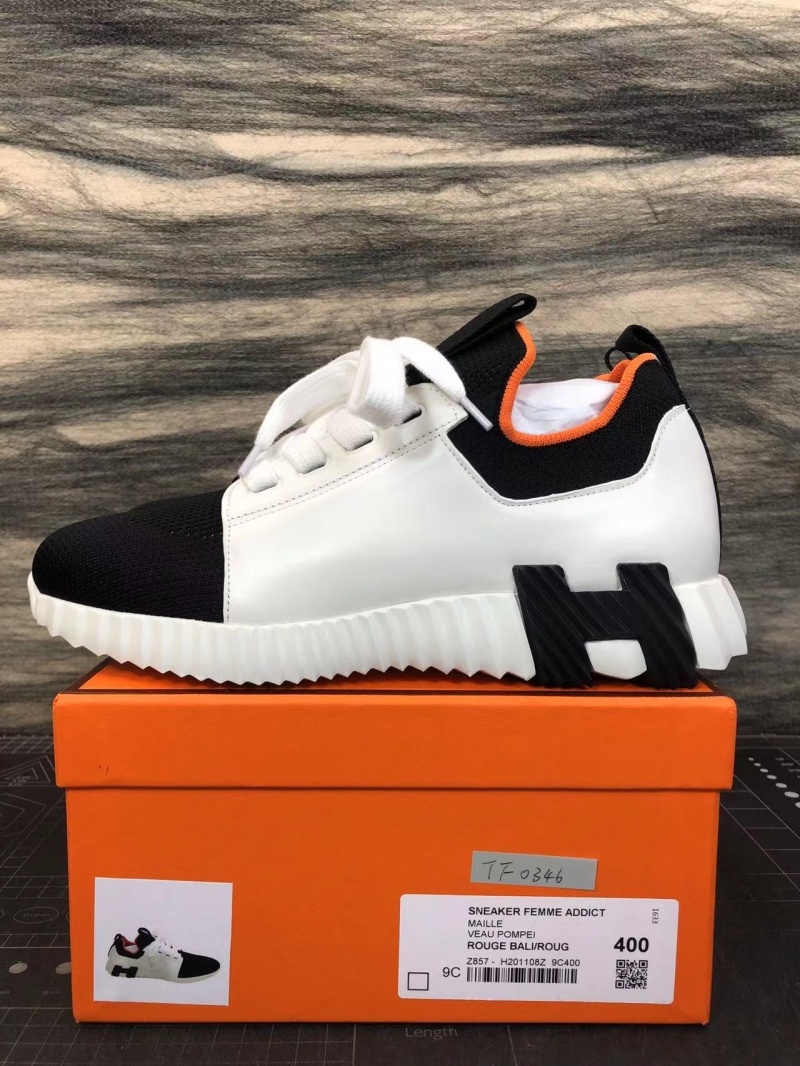 에르메스 디파트 스니커즈 니트 & 느와르 블랑