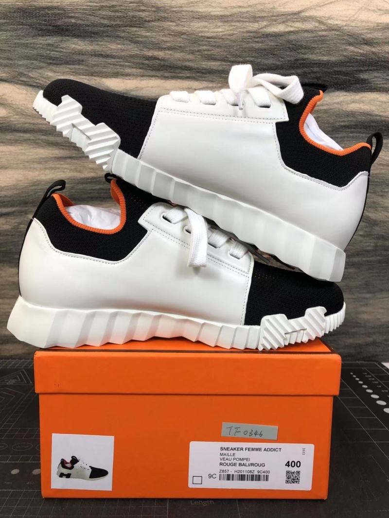 에르메스 디파트 스니커즈 니트 & 느와르 블랑