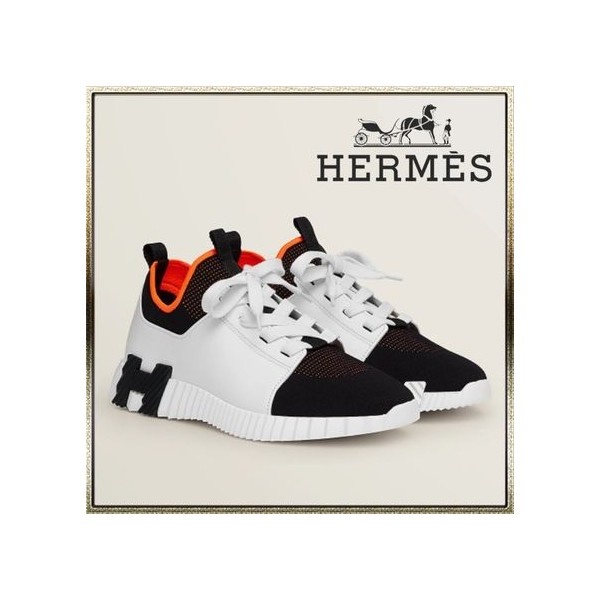 에르메스 디파트 스니커즈 니트 & 느와르 블랑