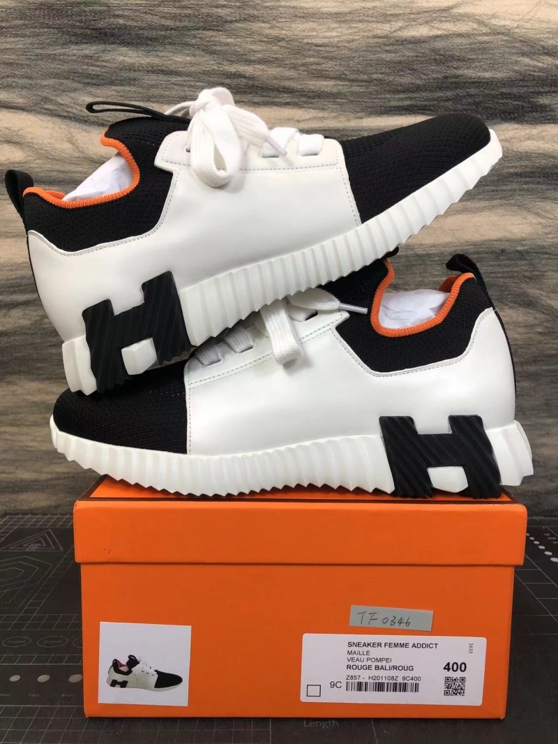 에르메스 디파트 스니커즈 니트 & 느와르 블랑