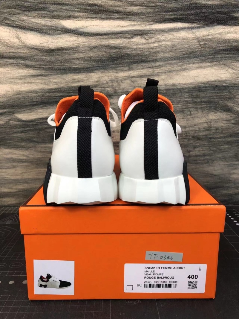 에르메스 디파트 스니커즈 니트 & 느와르 블랑