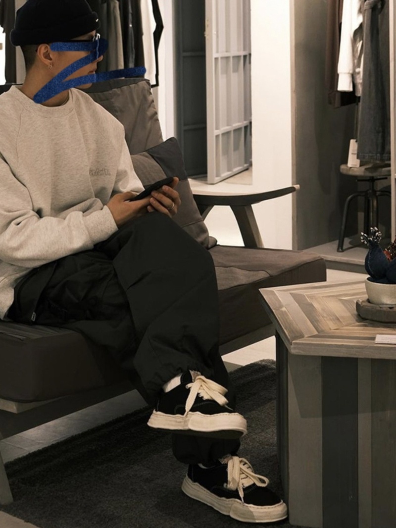 메종 미하라 야스히로 베이커 OG 솔 오버다이드 캔버스 로우탑 스니커즈 6color