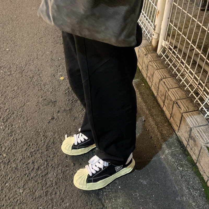 메종 미하라 야스히로 블레이키 VL OG 솔 캔버스 로우탑 스니커즈 블랙 5color