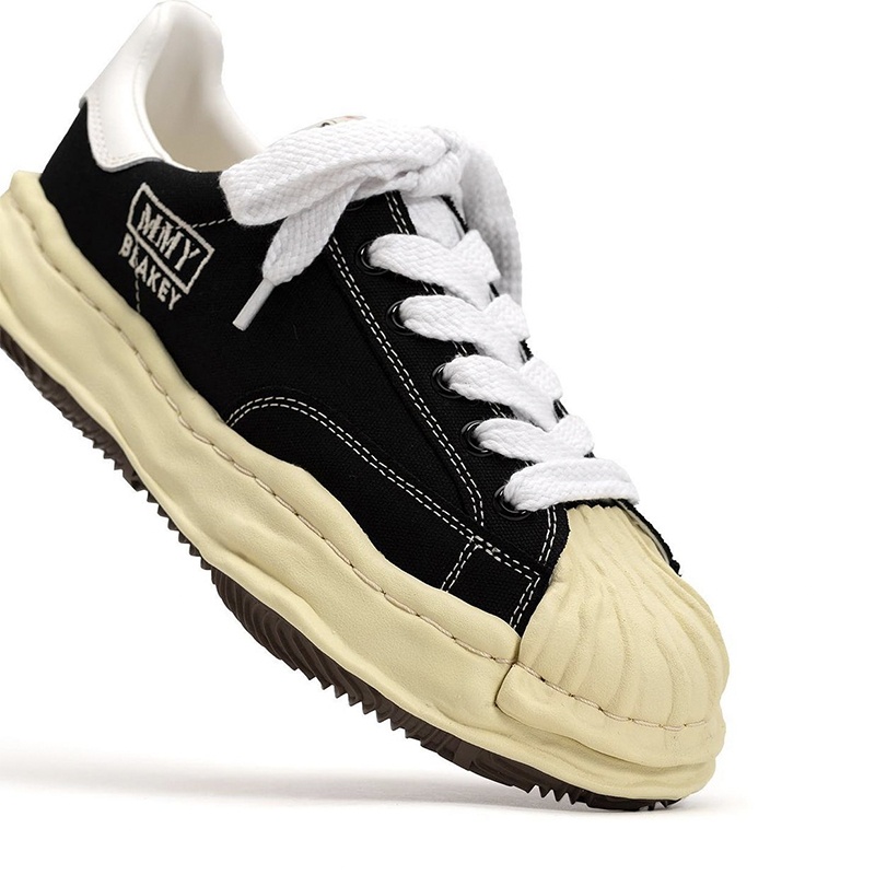 메종 미하라 야스히로 블레이키 VL OG 솔 캔버스 로우탑 스니커즈 블랙 5color