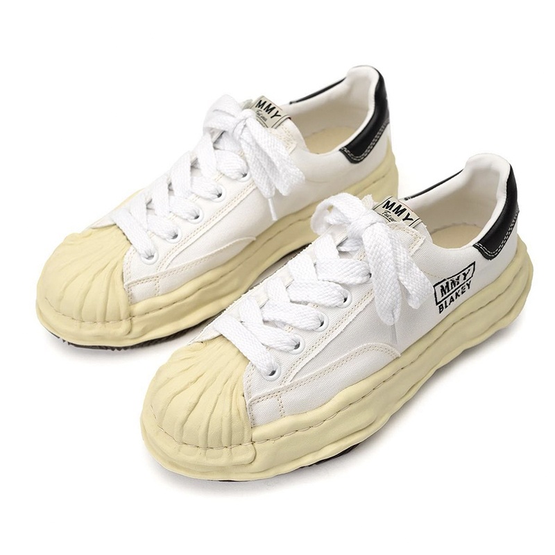 메종 미하라 야스히로 블레이키 VL OG 솔 캔버스 로우탑 스니커즈 블랙 5color