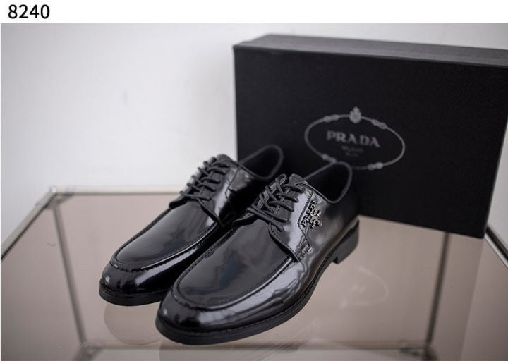 프라다 남성 로고 정장 구두