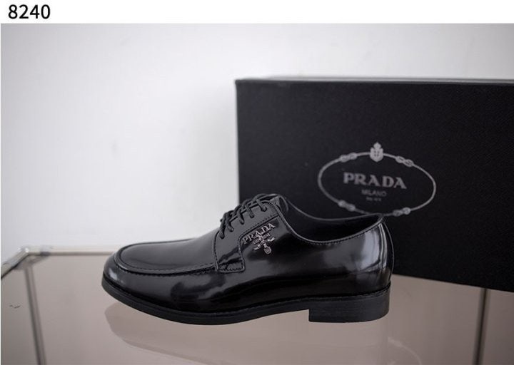 프라다 남성 로고 정장 구두