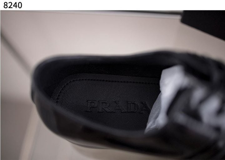 프라다 남성 로고 정장 구두