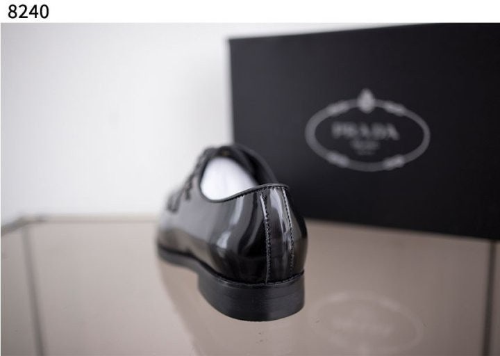 프라다 남성 로고 정장 구두