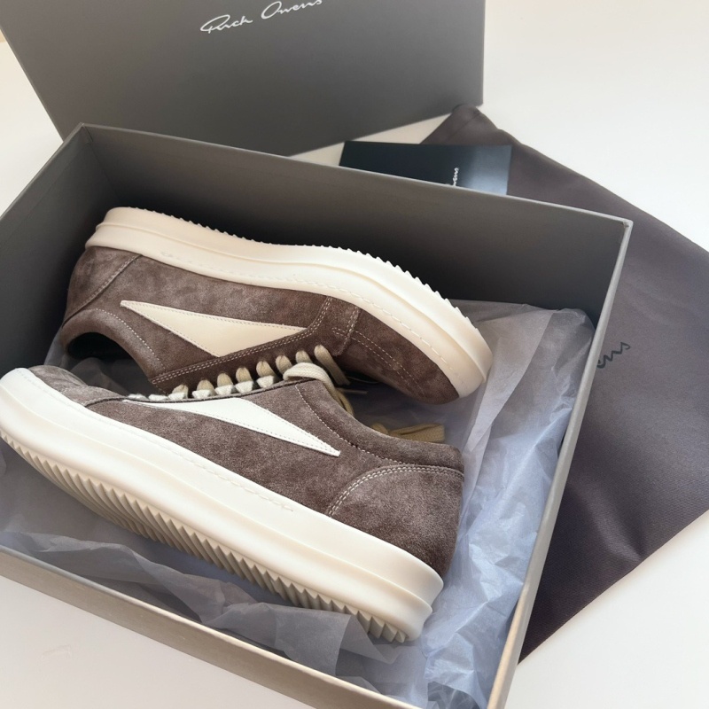 [Rick Owens] 릭 오웬스 스웨이드 빈티지 스니커즈 다크 더스트