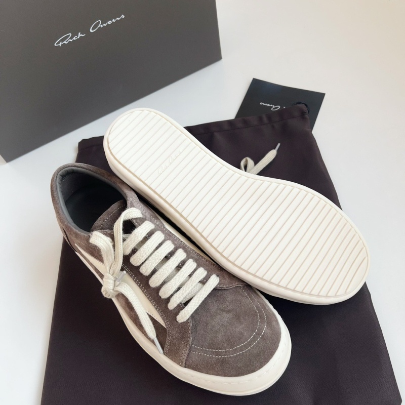 [Rick Owens] 릭 오웬스 스웨이드 빈티지 스니커즈 다크 더스트