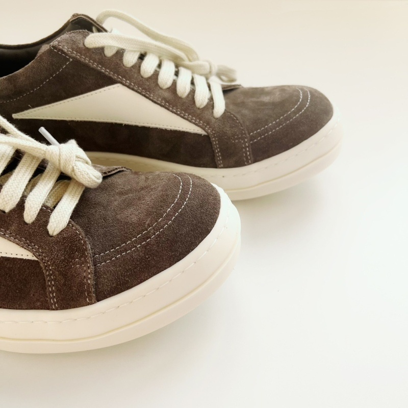 [Rick Owens] 릭 오웬스 스웨이드 빈티지 스니커즈 다크 더스트