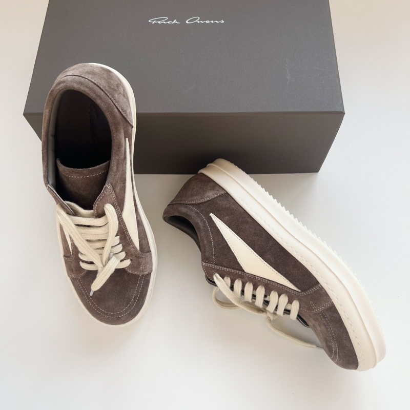[Rick Owens] 릭 오웬스 스웨이드 빈티지 스니커즈 다크 더스트