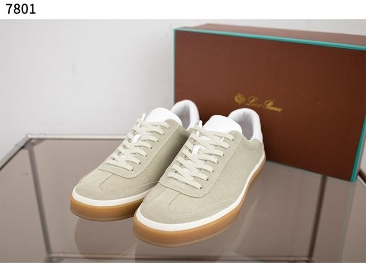 로로피아나 Tennis Walk 스웨이드 스니커즈