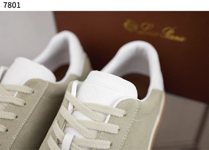 로로피아나 Tennis Walk 스웨이드 스니커즈