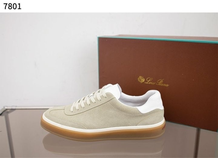 로로피아나 Tennis Walk 스웨이드 스니커즈