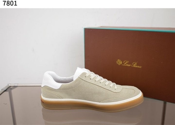 로로피아나 Tennis Walk 스웨이드 스니커즈