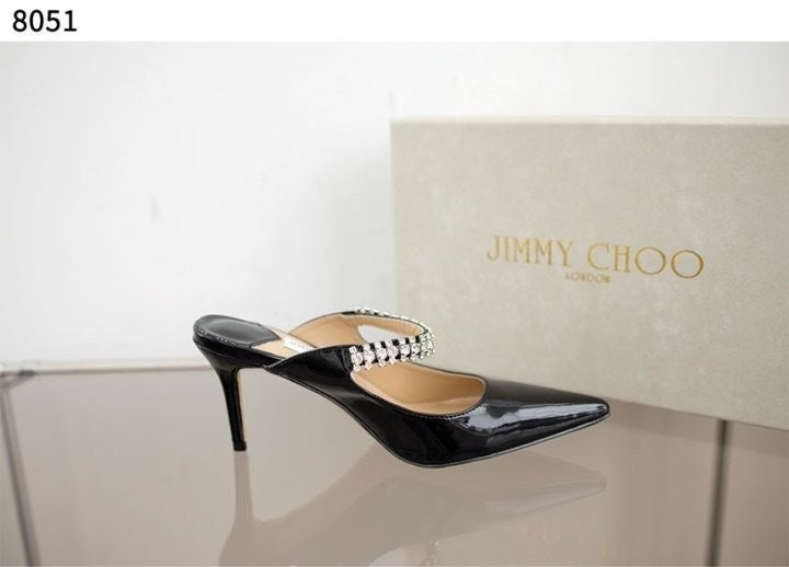 지미추 Bing 65 크리스털 스트랩 힐