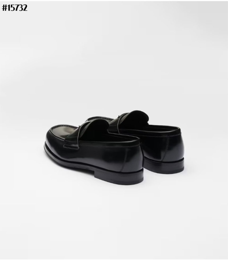 [PRADA] 프라다 브러쉬드 레더 로퍼