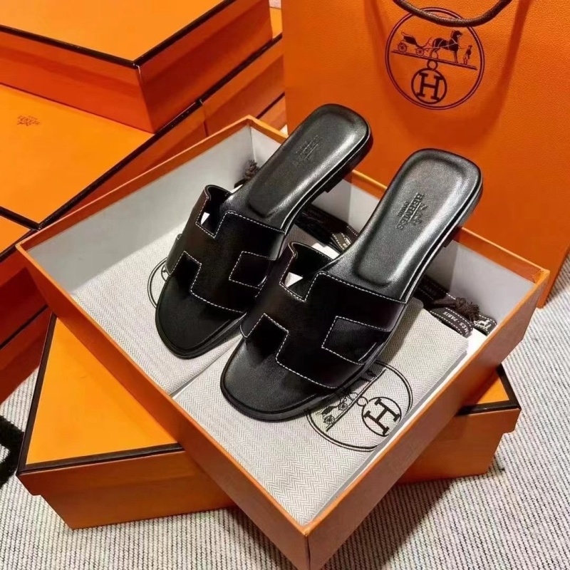 에르메스 오란 샌들 블랙