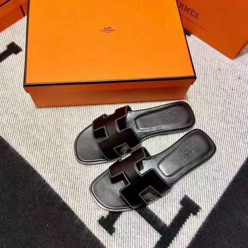 에르메스 오란 샌들 블랙