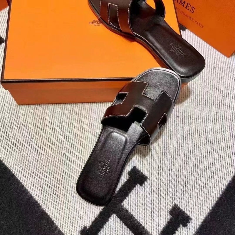 에르메스 오란 샌들 블랙