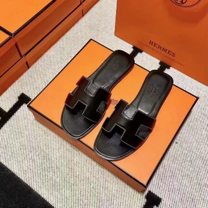 에르메스 오란 샌들 블랙