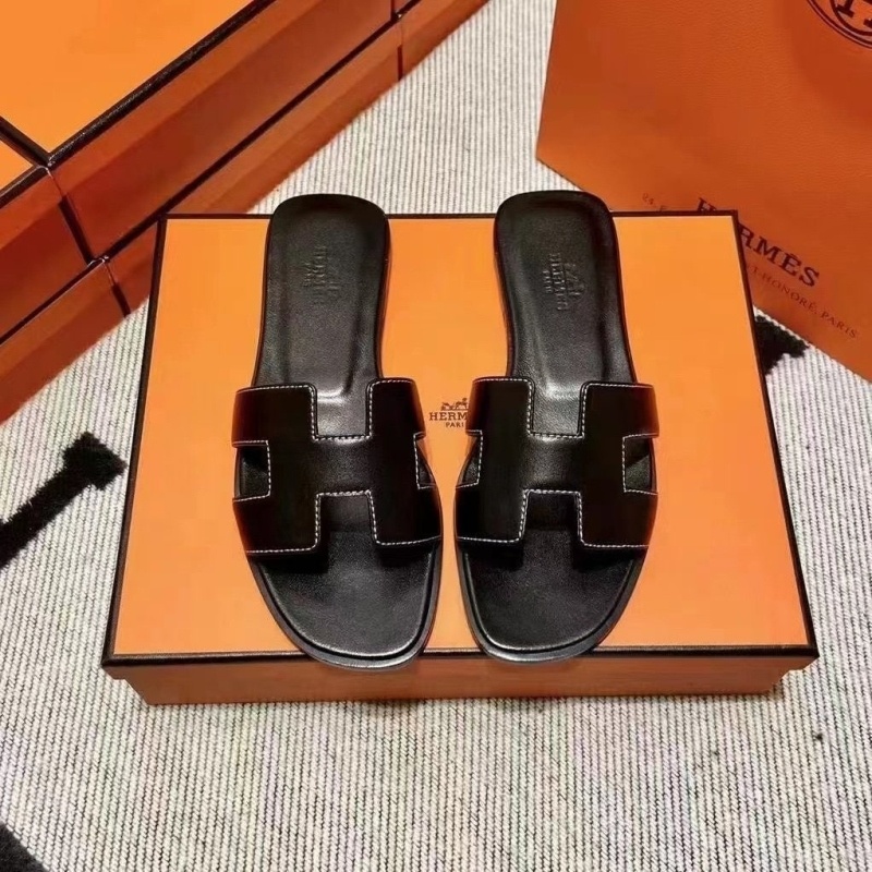에르메스 오란 샌들 블랙