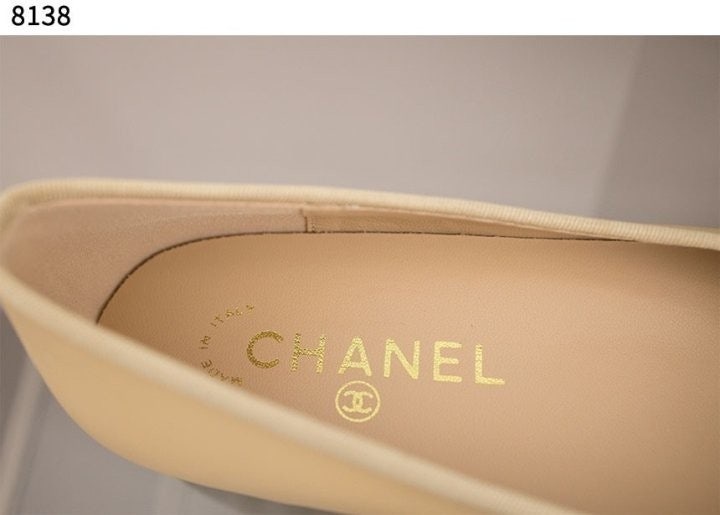 샤넬 플랫 슈즈 - 베이지