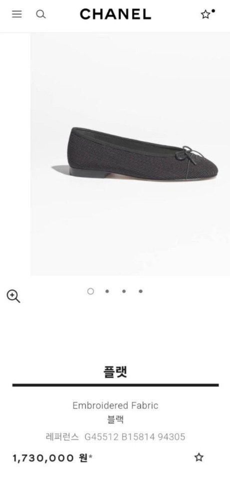 샤넬 24시즌 엠브로이더드 퍼블릭 플랫 슈즈 (고급버전)