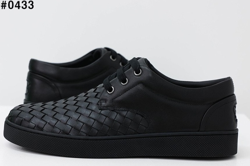 보테가베네타 인트레치아토 레더 스니커즈